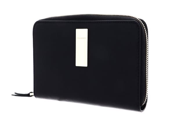 PIQUADRO Plånbok svart för kvinnor - Dafne Zip Around Wallet RFID Nero 110028