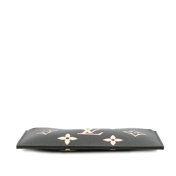 Pre-owned Louis Vuitton Bicolor Monogram Empreinte Pochette Felicie Insert Black