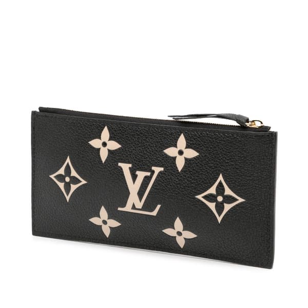 Pre-owned Louis Vuitton Bicolor Monogram Empreinte Pochette Felicie Insert Black