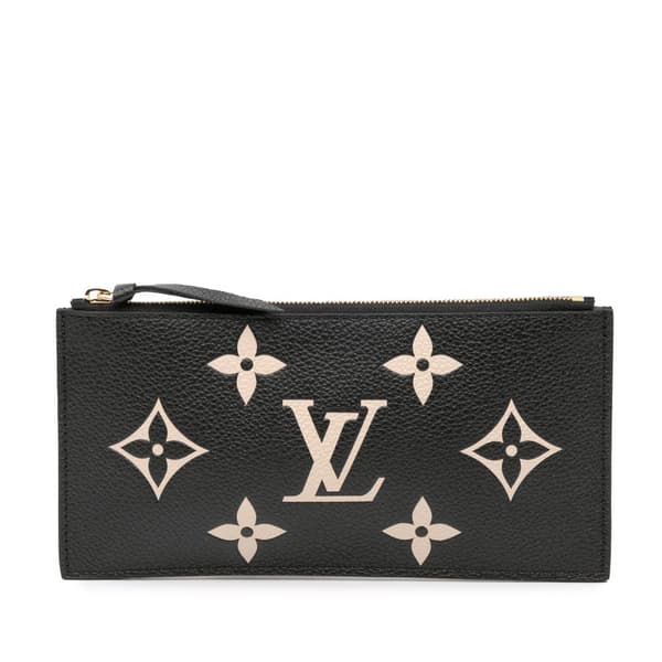 Pre-owned Louis Vuitton Bicolor Monogram Empreinte Pochette Felicie Insert Black