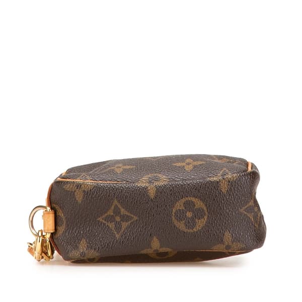 Pre-owned Louis Vuitton Monogram Trousse Wapity Brown