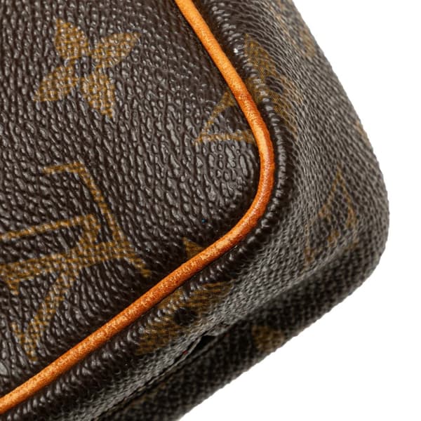 Pre-owned Louis Vuitton Monogram Trousse Wapity Brown
