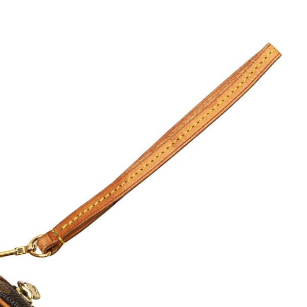 Pre-owned Louis Vuitton Monogram Trousse Wapity Brown