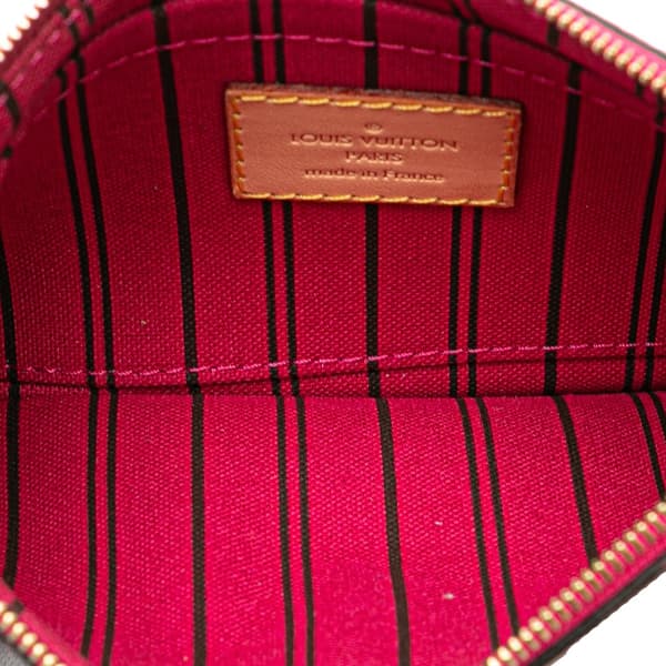 Pre-owned Louis Vuitton Monogram Neverfull Pouch Brown
