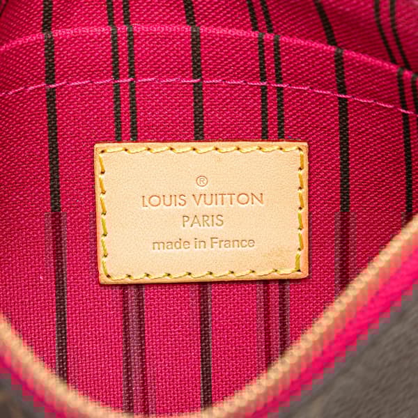 Pre-owned Louis Vuitton Monogram Neverfull Pouch Brown