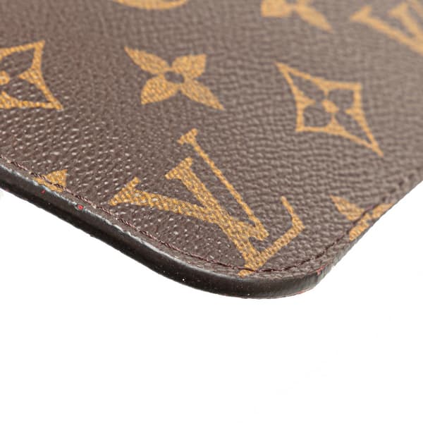 Pre-owned Louis Vuitton Monogram Neverfull Pouch Brown