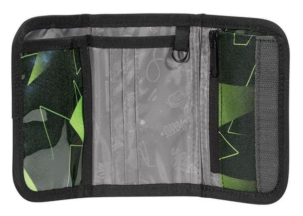 coocazoo Plånbok svart gul fluorescerande för flicka och pojke - coocazoo Wallet Lime Flash 164954