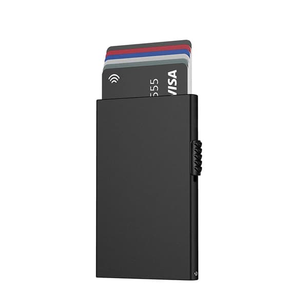 Korthållare med RFID skydd / Plånbok i Aluminium - 6 kort 6.2x10.2x0.9cm