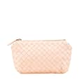 Miniatyrbilde 1 av 10: Pre-owned Bottega Veneta Leather Intrecciato Pouch Brown