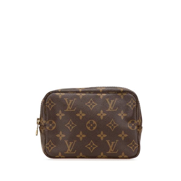 Pre-owned Louis Vuitton Monogram Trousse Toilette 18 Brown
