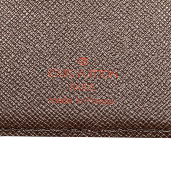 Pre-owned Louis Vuitton Damier Ebene Pocket Organizer Brown