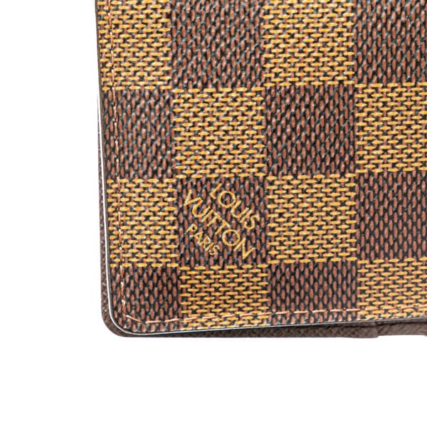 Pre-owned Louis Vuitton Damier Ebene Pocket Organizer Brown