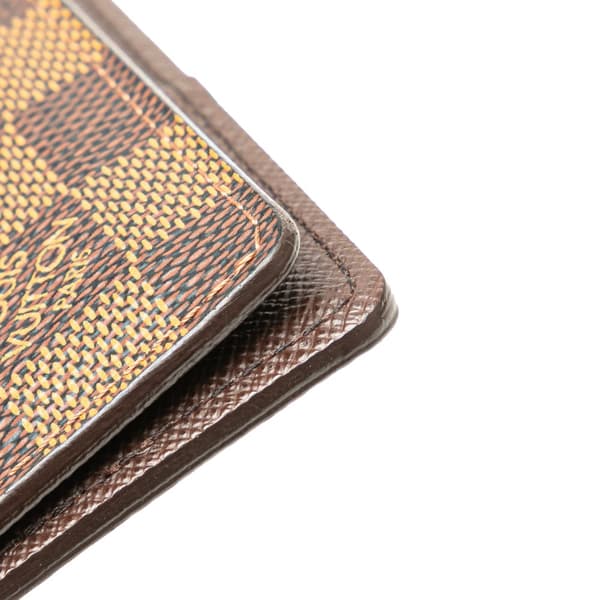Pre-owned Louis Vuitton Damier Ebene Pocket Organizer Brown