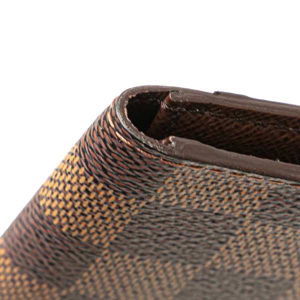 Pre-owned Louis Vuitton Damier Ebene Pocket Organizer Brown