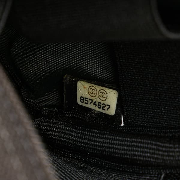 Pre-owned Chanel CC Sports Line Canvas and Nylon Arm Pouch Brown