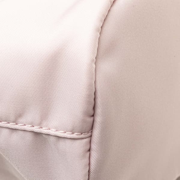 Pre-owned Prada Re Nylon Drawstring Pouch Pink