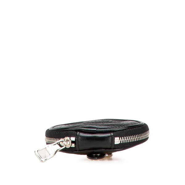 Pre-owned Louis Vuitton Taurillon Shadow Keychain Pouch Black