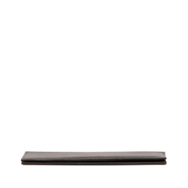 Pre-owned Hermès Epsom Citizen Twill Wallet Brown