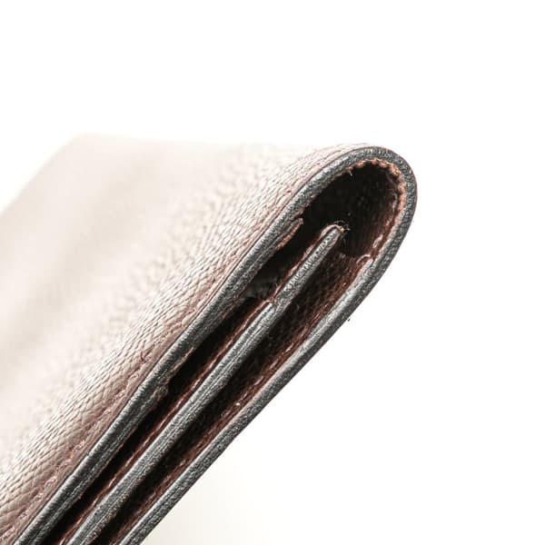 Pre-owned Hermès Epsom Citizen Twill Wallet Brown