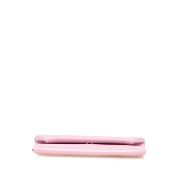 Pre-owned Hermès Chevre Mysore Bastia Coin Pouch Pink