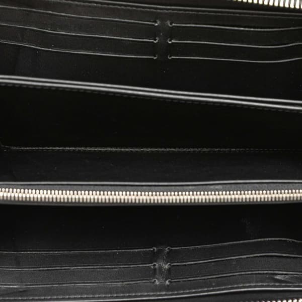 Pre-owned Louis Vuitton Monogram Mahina Zippy Wallet Black