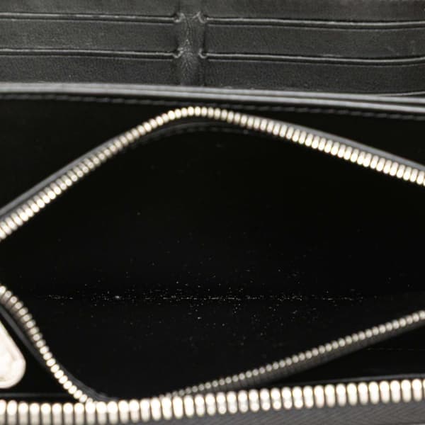 Pre-owned Louis Vuitton Monogram Mahina Zippy Wallet Black