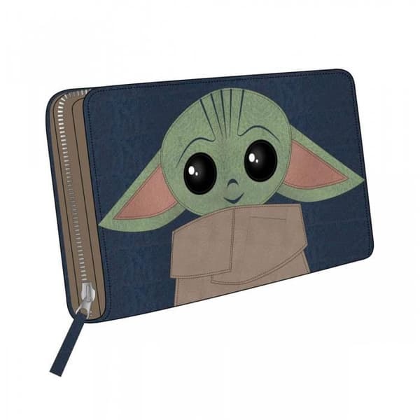Plånbok - CERDA - The Child - Star Wars The Mandalorian - Blå färg - Fantasistil
