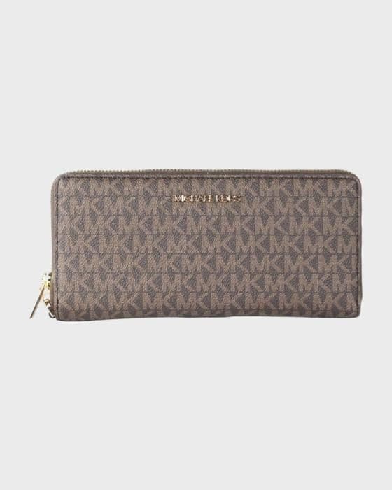 Michael Kors Jet Set Reseplånbok för kvinnor - Brun - 38613
