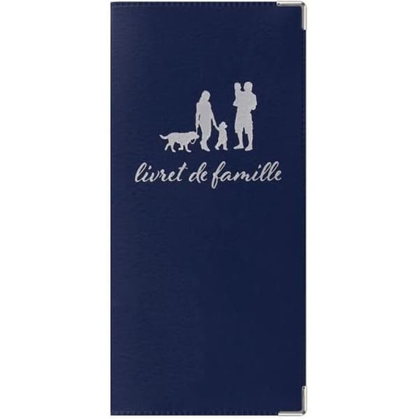 Familjeboksfodral - CANOCEA - Marinblå - PVC utsida - Tillverkad i Frankrike - Unisex