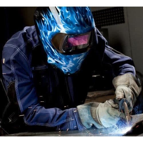 Svetsmask - 3M - Speedglas 100 - Kvalitetsoptik - Snabbt byte - Blå färg