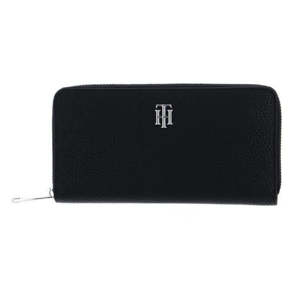 Handväska - TOMMY HILFIGER - TH Element Zip Around Plånbok L - Svart - 19x10x2,5 cm - Dragkedja