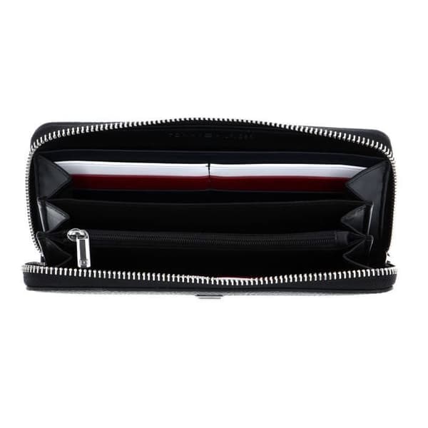 Handväska - TOMMY HILFIGER - TH Element Zip Around Plånbok L - Svart - 19x10x2,5 cm - Dragkedja