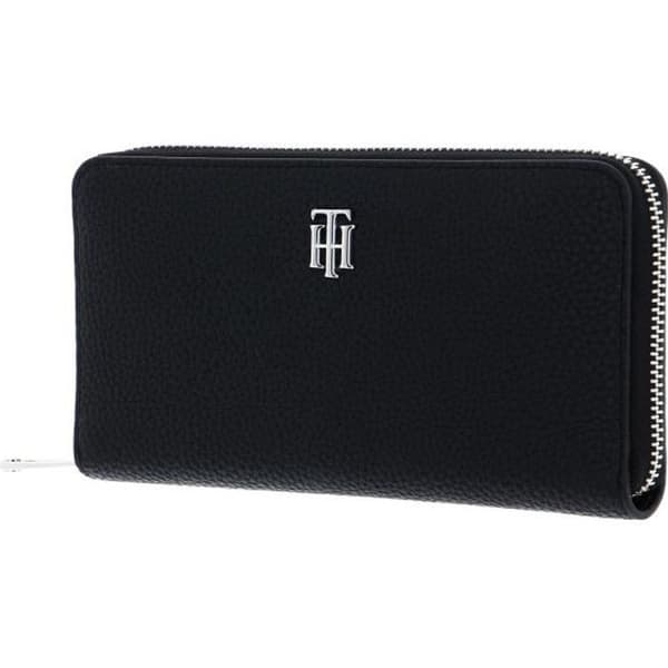 Handväska - TOMMY HILFIGER - TH Element Zip Around Plånbok L - Svart - 19x10x2,5 cm - Dragkedja