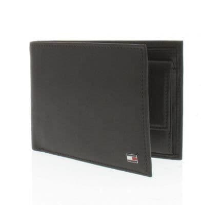 Eton Bifold plånbok i brunt läder - Tommy Hilfiger