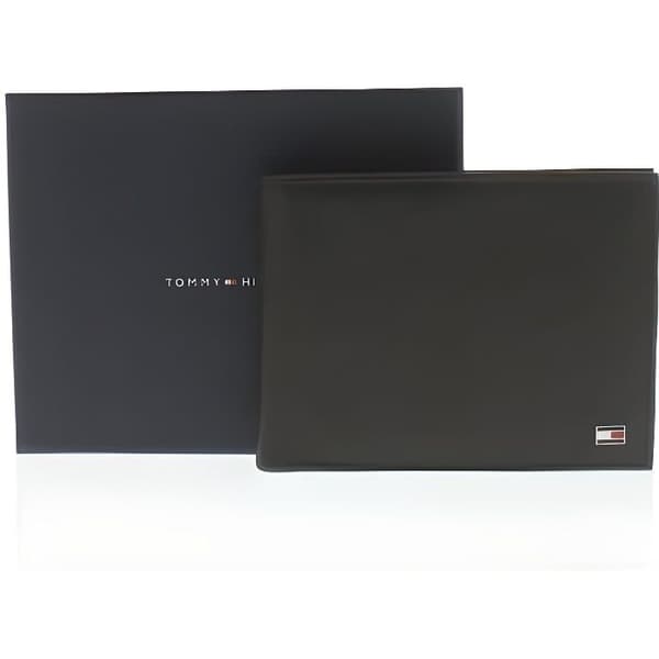 Eton Bifold plånbok i brunt läder - Tommy Hilfiger