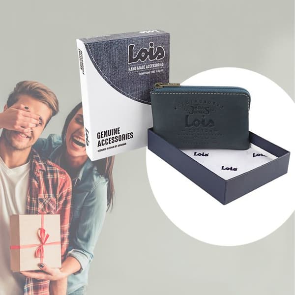 Plånbok Herr Läder Mjuk Liten Format 11002 Jeans