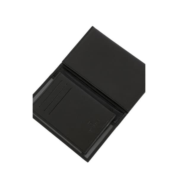 Läderportfölj - HEXAGONA - Ref 54433 - Svart - 3 kortfack - 5 fack för papper