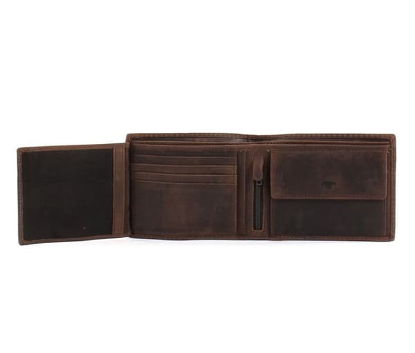 Handväska - TOM TAILOR - Ron Horisontell Plånbok 59990 - Läder - Brun - Anti-RFID
