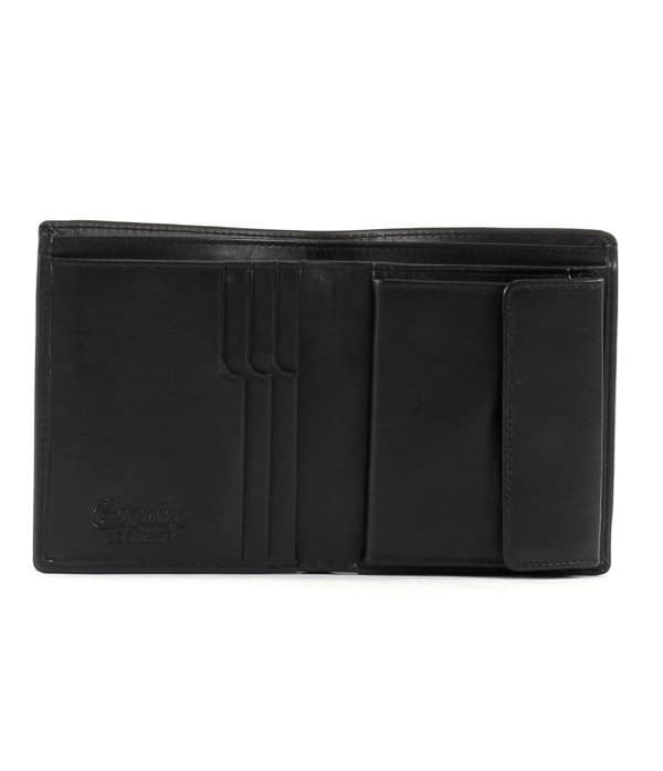 Plånbok - Esquire - Harry RFID Plånbok Hög S - Läder - Svart - Mjuk