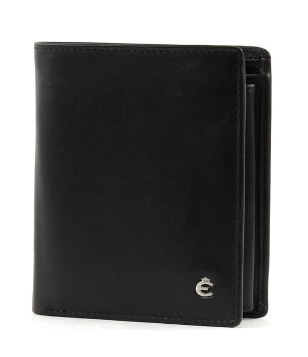 Plånbok - Esquire - Harry RFID Plånbok Hög S - Läder - Svart - Mjuk