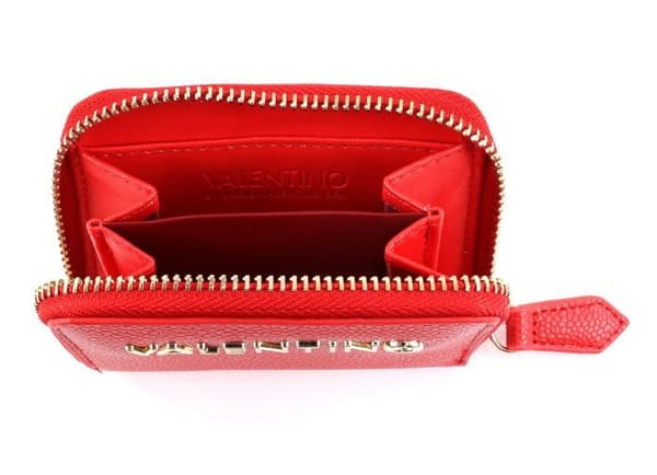 Plånbok - VALENTINO - Divina Zip Around Wallet XS - Röd - Chic - Syntetisk