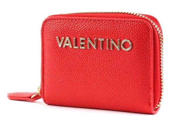 Plånbok - VALENTINO - Divina Zip Around Wallet XS - Röd - Chic - Syntetisk