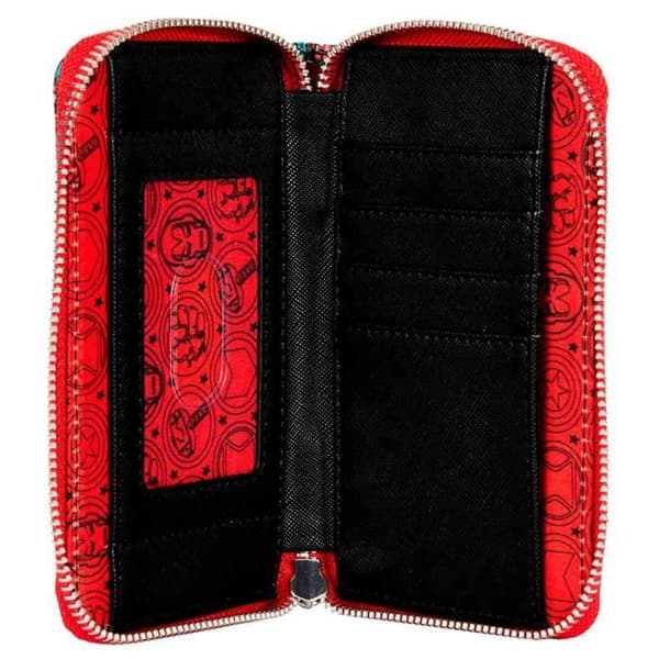 Avengers Floral Tattoo Wallet - LOUNGEFLY - Polyuretan - Svart
