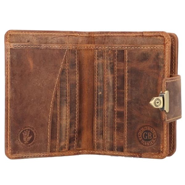 Vintage läderväska - GREEN BURRY - GB1704-25 - Kvinna - Brun