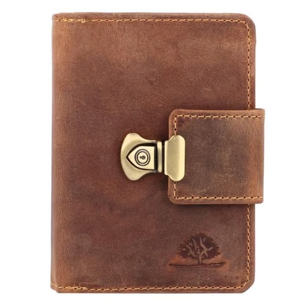 Vintage läderväska - GREEN BURRY - GB1704-25 - Kvinna - Brun
