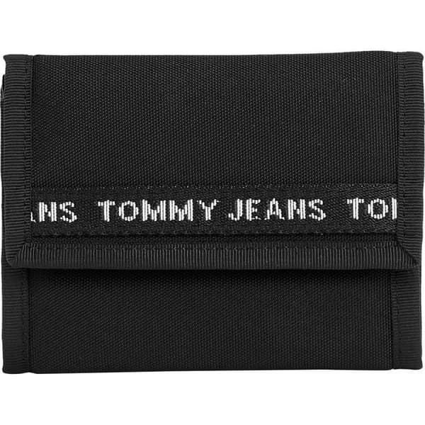 Portfölj - Tommy Jeans - Essential Nylon Trifold - Svart - 100% Återvunnen Polyester - Herr