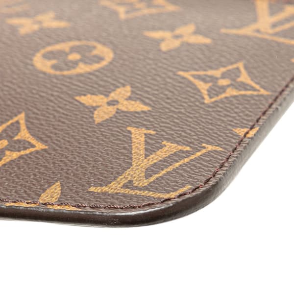 Pre-owned Louis Vuitton Monogram Neverfull Pouch Brown