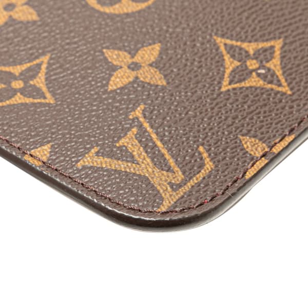 Pre-owned Louis Vuitton Monogram Neverfull Pouch Brown