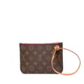 Miniatyrbilde 2 av 9: Pre-owned Louis Vuitton Monogram Neverfull Pouch Brown