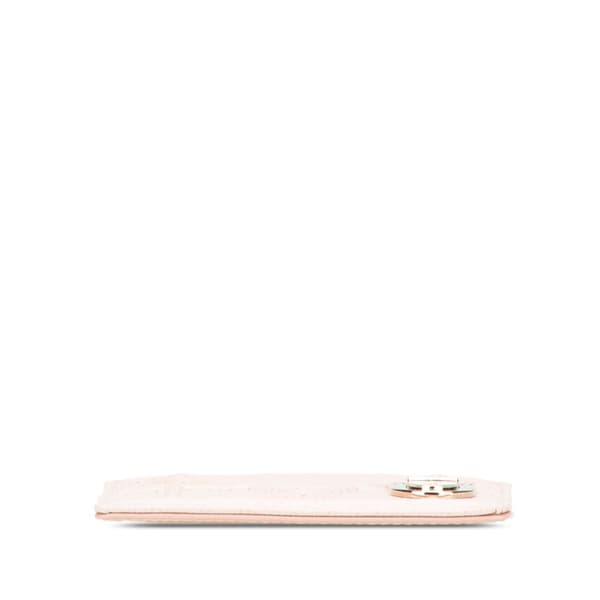 Pre-owned Dior Grained Calfskin Diorama Card Holder Pink